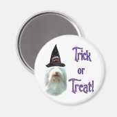 Bearded Collie Trick Magneet (Voorkant / Achterkant)