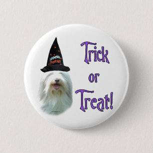Bearded Collie Trick Ronde Button 5,7 Cm