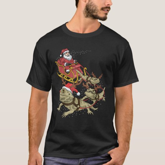 Bearded Dragon Christmas T-shirt (Voorkant)