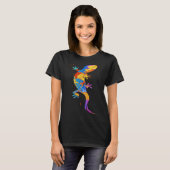 Bearded Dragon Colorful Kids Boys Lizard T-shirt (Voorkant volledig)
