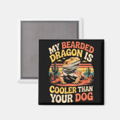 Bearded Dragon Cooler Reptile Animal Beardie Beard Magneet (Voorkant / Achterkant)