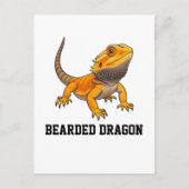 Bearded Dragon Customizable Personalizable Briefkaart (Voorkant)