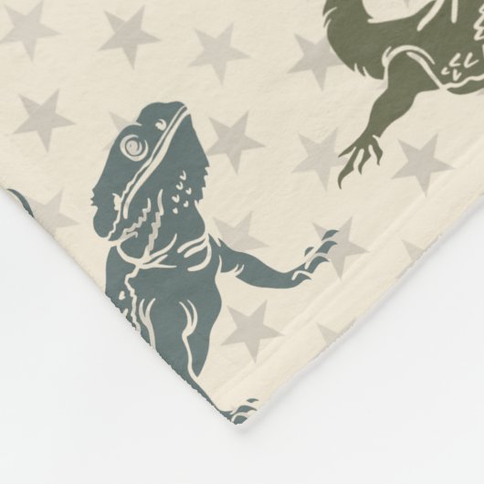 Bearded Dragon Deken, Gezellige Reptiel Liefhebber Fleece Deken (Hoek)