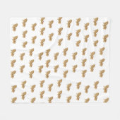 Bearded Dragon Fleece Deken (Voorkant (Horizontaal))