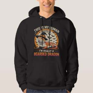Bearded Dragon Funny Halloween Kostuumkunst Hoodie