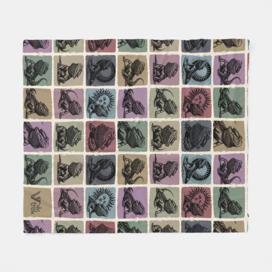 Bearded Dragon Gift Blanket, Gezellige Reptiel Lie Fleece Deken (Voorkant (Horizontaal))