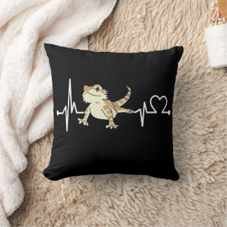 Bearded Dragon Heartbeat Funny Animal Kussen