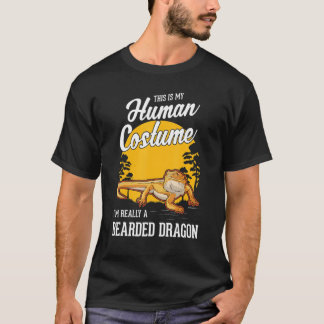 Bearded Dragon Human Costume Halloween Bearded Dra T-shirt