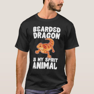 Bearded Dragon is mijn geest dier hagedis reptiel T-shirt