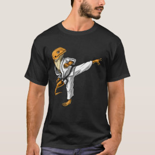 Bearded Dragon Karate Ninja Beardie Reptielhagedis T-shirt