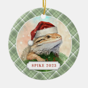 Bearded Dragon keramische cirkel Ornament
