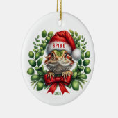 Bearded Dragon keramische cirkel Ornament (Rechts)