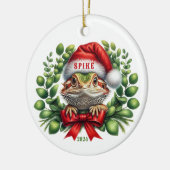 Bearded Dragon keramische cirkel Ornament (Links)