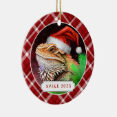 Bearded Dragon keramische cirkel Ornament (Rechts)