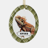Bearded Dragon keramische cirkel Ornament (Rechts)