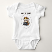 Bearded Dragon Pap Videogame Romper (Voorkant)