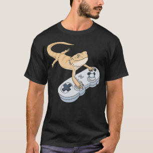 Bearded Dragon Video Game Gamer Pagona Bearded Dr. T-shirt