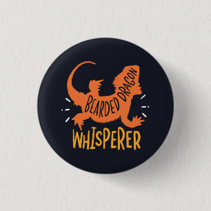 Bearded Dragon Whisperer Funny Ronde Button 3,2 Cm