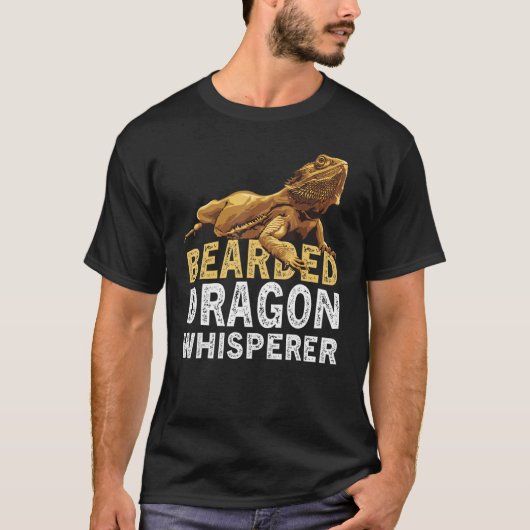 Bearded Dragon Whisperer  Lizard Reptile Animals O T-shirt (Voorkant)