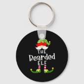 Bearded Elf Group Christmas Funny Pajama Party Sleutelhanger (Voorkant)