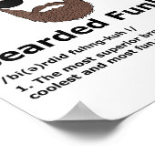 Bearded Funkle Shirt Funny Uncle Definition Poster (Hoek)
