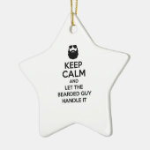 Bearded Guy Keramisch Ornament (Links)