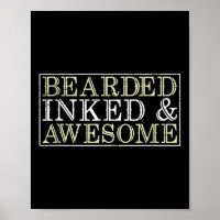 Bearded Inked Geweldige Funny Tatted Tattoo Artist