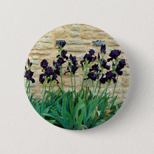 Bearded Iris Badge Ronde Button 5,7 Cm