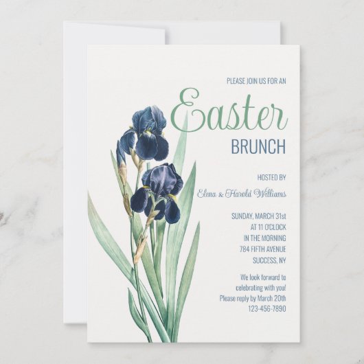 Bearded Iris  Kaart (Voorkant)