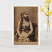 Bearded Lady Kaart (Gele Bloem)