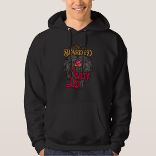Bearded Lady Lips Circus Costume Beared Hoodie