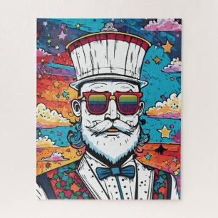 Bearded Man Mode Portret Legpuzzel