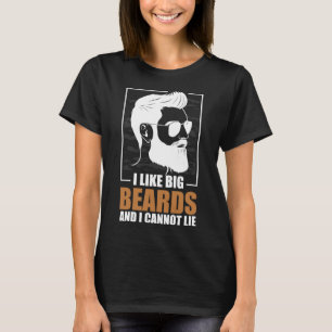 Bearded Mannen Ik hou van grote baarden en ik kan T-shirt