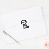 Bearded Saddam Hussein Portrait Sticker (Envelop)