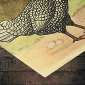 Bearded Silver Polish Hen en Rooster Boerderij Tissuepapier