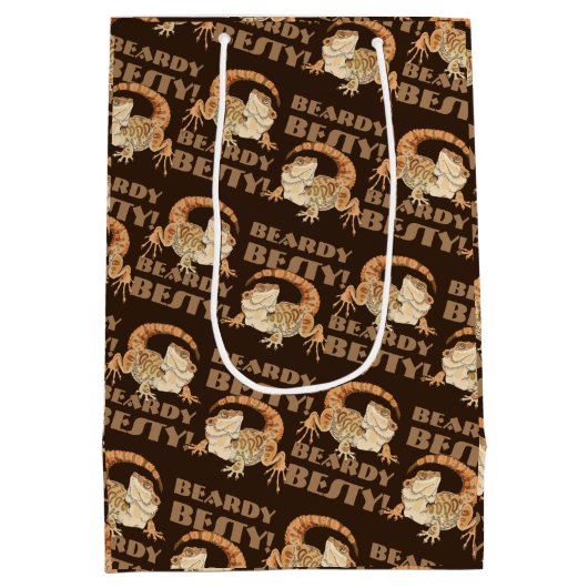 Beardie Bestie Medium Cadeauzakje (Achterkant)