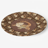 Beardie Bestie! Papieren Bordje (Gekanteld)