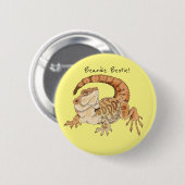 Beardie Bestie! Ronde Button 5,7 Cm (Voorkant /achterkant)