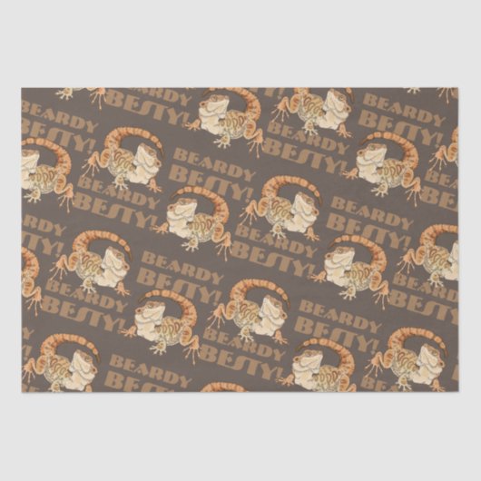 Beardie Bestie Tissuepapier (Voorkant)