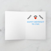 Beardie Bonne carte d'anniversaire (Intérieur)