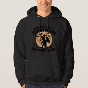 Beardie Witch Silhouette Design Hoodie