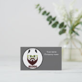Beardo panda visitekaartje (Staand voorkant)
