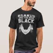 Beards Are The New Black Backprint Beard T-shirt (Voorkant)