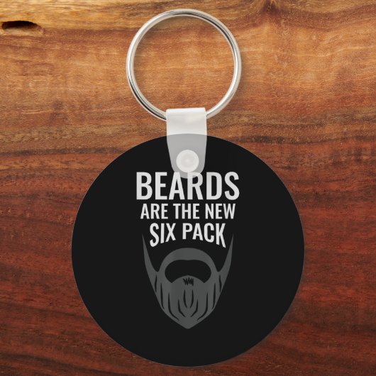 Beards Are The New Six Pack _ Beard Lover Bearded Sleutelhanger (Voorkant)