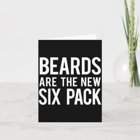 Beards Are The New Six Pack  Kaart (Voorkant)