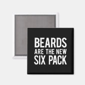 Beards Are The New Six Pack  Magneet (Voorkant / Achterkant)