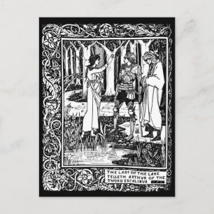 Beardsley Excalibur-postkaart Briefkaart