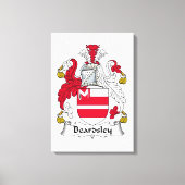 Beardsley Family Crest Canvas Afdruk (Voorkant)