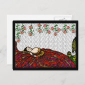 Beardsley Geïnspireerd door Sleeping Princess Briefkaart (Voorkant / Achterkant)