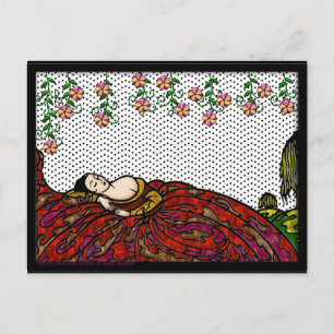 Beardsley Geïnspireerd door Sleeping Princess Briefkaart